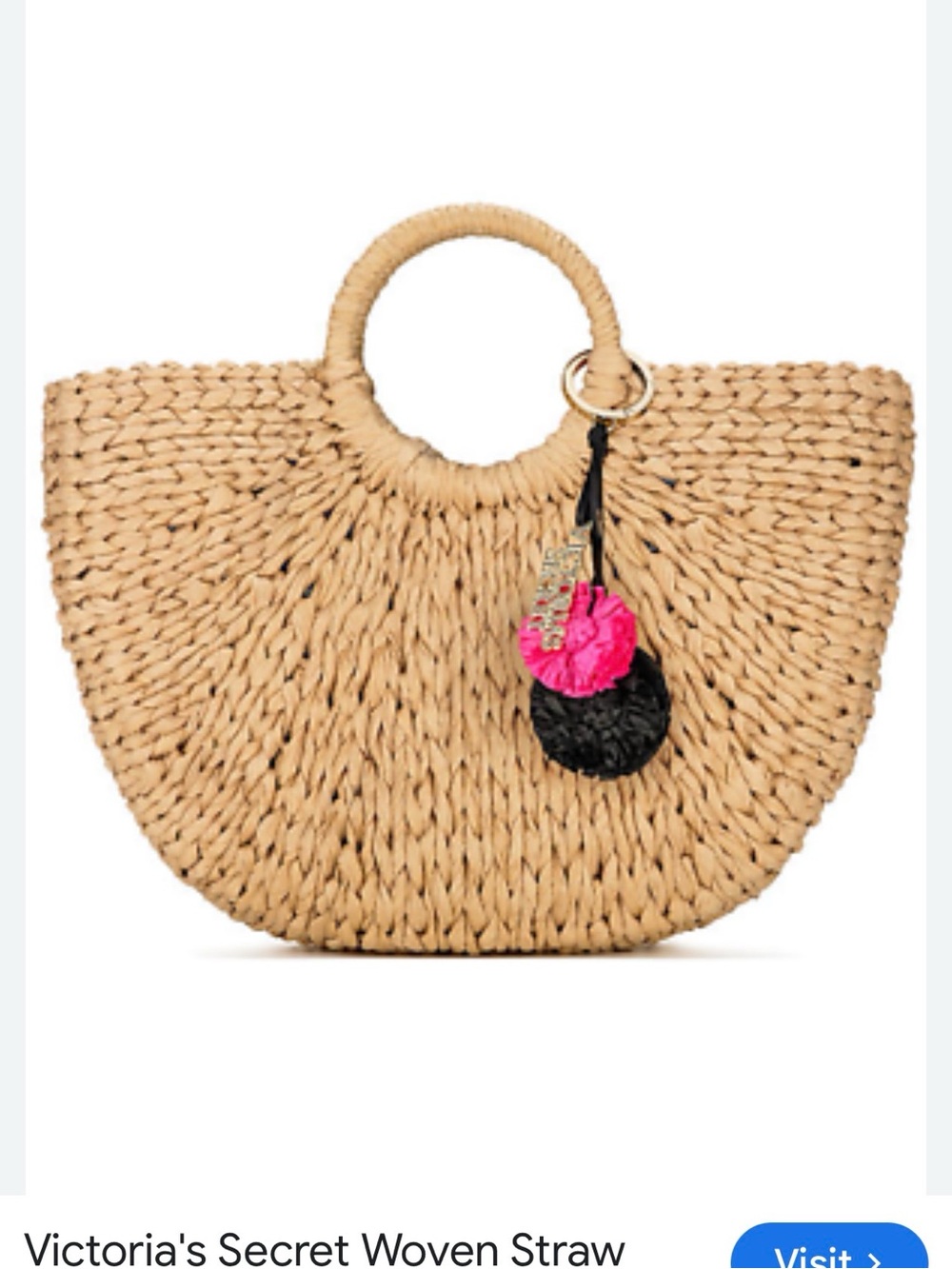 NWT’s Victoria's Secret Straw Hand-tote Bag Limited Edition